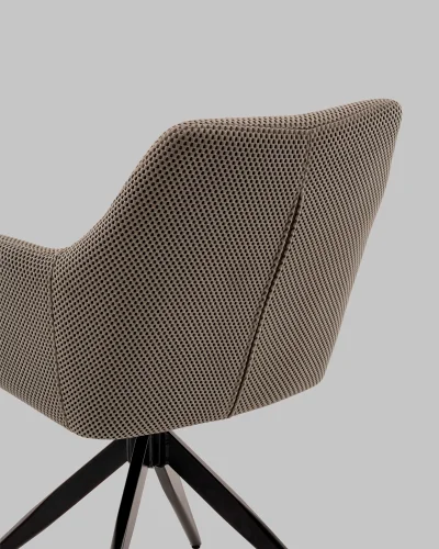 Стул обеденный Enid, серо-зеленый, ткань Sonic УТ000040781 Stool Group, зелёный/текстиль, ножки/металл/чёрный, размеры - *860**** фото 7