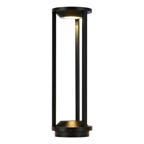 Парковый светильник ЛЕД Глорр SL9535.405.01 ST-Luce уличный IP65 чёрный на 1 лампу, плафон чёрный в стиле хай-тек современный ЛЕД фото 2