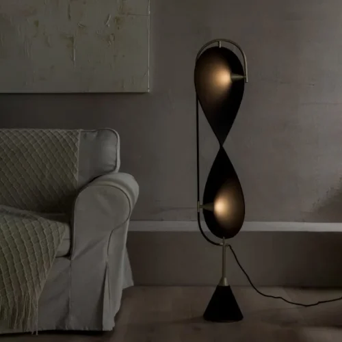 Торшер RAMBLAS Black 212114-23 ImperiumLoft чёрный на 2 лампы, основание чёрное в стиле современный фото 9