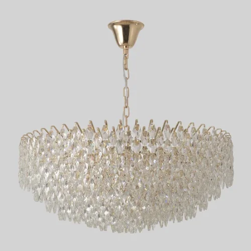 Люстра подвесная HEDONIST SP24 Crystal Lux золотая на 24 лампы, основание золотое в стиле классический фото 2 Люстра подвесная HEDONIST SP24 Crystal Lux золотая на 24 лампы, основание золотое в стиле классический фото 2