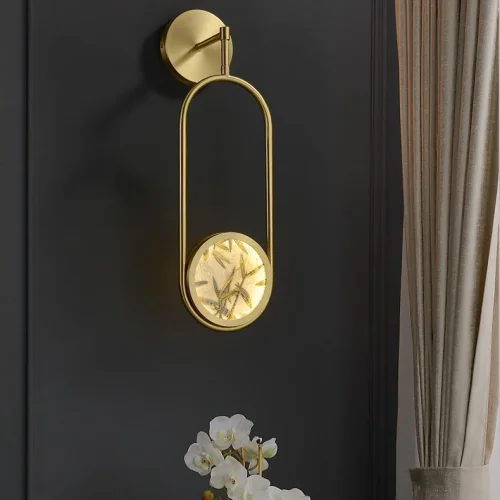 Настенный светильник AKIRA WALL FRAME H51 208978-23 ImperiumLoft латунь на 1 лампу, основание латунь в стиле современный фото 9