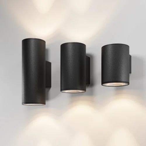 Настенный светильник уличный LED Shim O303WL-L5GF3K Maytoni уличный IP65 графит на 1 лампу, плафон графит в стиле современный хай-тек LED фото 6