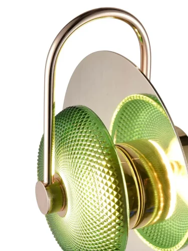 Бра LED Rainbow VL5744W11 Vele Luce зелёный на 1 лампу, основание золотое в стиле арт-деко современный фото 3 Бра LED Rainbow VL5744W11 Vele Luce зелёный на 1 лампу, основание золотое в стиле арт-деко современный фото 3