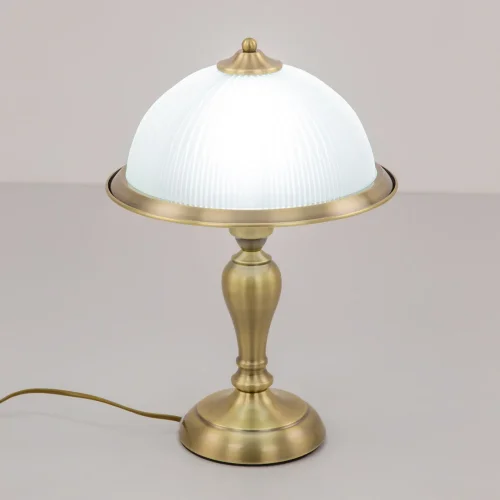 Настольная лампа Идальго CL434811 Citilux белая 1 лампа, основание бронзовое металл в стиле классический кантри  фото 5