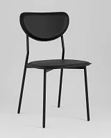 Стул обеденный Minnie, чёрный УТ000039223 Stool Group, чёрный/экокожа, ножки/металл/чёрный, размеры - *****