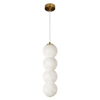 Светильник подвесной ЛЕД Бидз / Beads 10530/4P LOFT IT бежевый на 1 лампу, основание бронзовое в стиле современный Светильник подвесной ЛЕД Бидз / Beads 10530/4P LOFT IT бежевый на 1 лампу, основание бронзовое в стиле современный