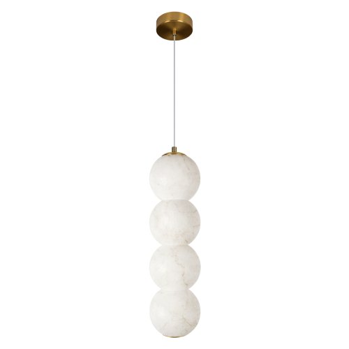 Светильник подвесной ЛЕД Бидз / Beads 10530/4P LOFT IT бежевый на 1 лампу, основание бронзовое в стиле современный 