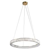 Светильник подвесной LED Mondrian 10408/800 LOFT IT белый на 1 лампу, основание бронзовое в стиле современный кольца