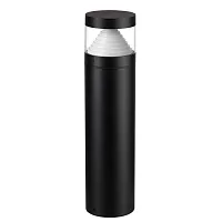 Парковый светильник LED Hulk 7140/20GL Odeon Light уличный IP65 чёрный на 1 лампу, плафон чёрный белый в стиле современный хай-тек LED