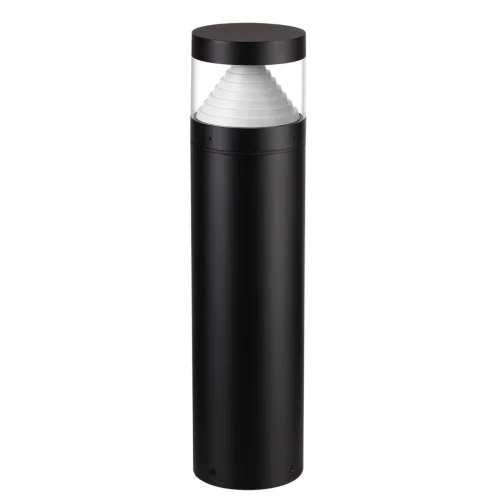 Парковый светильник LED Hulk 7140/20GL Odeon Light уличный IP65 чёрный на 1 лампу, плафон чёрный белый в стиле современный хай-тек LED