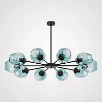 Люстра на штанге MARINE B 10 Black/Blue 189687-26 ImperiumLoft голубая на 10 ламп, основание чёрное в стиле скандинавский Люстра на штанге MARINE B 10 Black/Blue 189687-26 ImperiumLoft голубая на 10 ламп, основание чёрное в стиле скандинавский