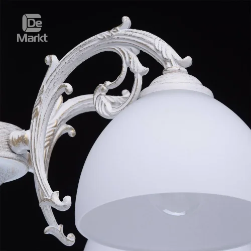 Люстра подвесная Ариадна 450014305 DeMarkt белая на 5 ламп, основание белое в стиле классический  фото 6