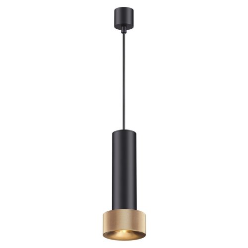 Светильник подвесной Afra 4741/5L Odeon Light чёрный золотой 1 лампа, основание чёрное в стиле хай-тек современный шар