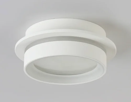 Светильник накладной TN5383 Ambrella light белый 1 лампа, основание белое в стиле современный круглый фото 5