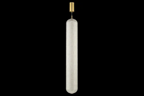 Светильник подвесной LED Candels L 1.P4 G Arti Lampadari прозрачный 1 лампа, основание золотое в стиле современный  фото 2