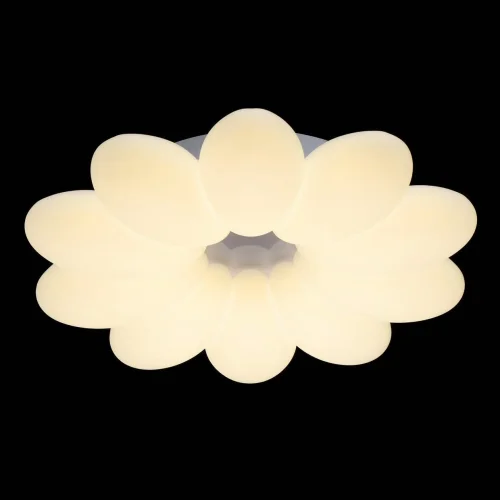 Люстра потолочная LED с пультом Мадлен 424012301 DeMarkt белая на 1 лампа, основание белое в стиле современный хай-тек с пультом фото 3