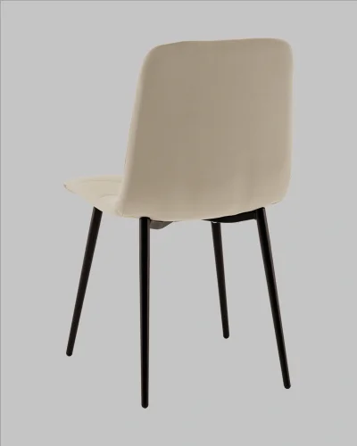 Стул Одди NEW велюр бежевый УТ000041285 Stool Group, бежевый/велюр, ножки/металл/чёрный, размеры - ***** фото 6