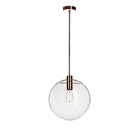Светильник подвесной Selene 2032-C LOFT IT прозрачный на 1 лампу, основание медь в стиле лофт шар