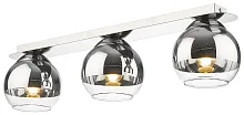Светильник потолочный 240-107-03 Velante хром прозрачный 3 лампы, основание хром в стиле современный 