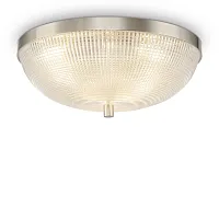 Светильник потолочный Coupe C046CL-03N Maytoni прозрачный 3 лампы, основание никель в стиле модерн 