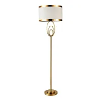 Торшер Randolph LSP-0620 Lussole  белый 1 лампа, основание бронзовое в стиле современный
