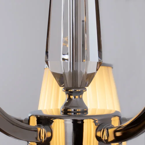 Люстра потолочная Talitha A4047PL-5CC Arte Lamp белая на 5 ламп, основание хром в стиле современный  фото 4