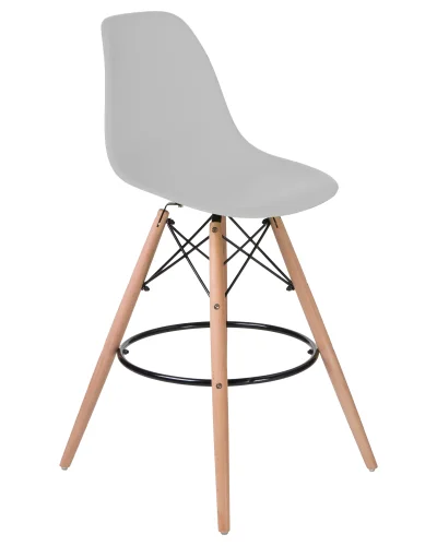 Набор 2 шт Стул барный DOBRIN DSW BAR (ножки светлый бук, цвет сиденья светло-серый (GR-01)) цвет сиденья светло-серый (GR-01), цвет основания светлый бук Dobrin, /, ножки/дерево/, размеры - *1080**** фото 2 Набор 2 шт Стул барный DOBRIN DSW BAR (ножки светлый бук, цвет сиденья светло-серый (GR-01)) цвет сиденья светло-серый (GR-01), цвет основания светлый бук Dobrin, /, ножки/дерево/, размеры - *1080**** фото 2