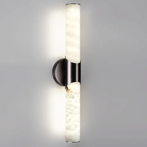 Бра LED Marbella 6673/12WL Odeon Light белый на 1 лампа, основание коричневое в стиле современный  фото 4