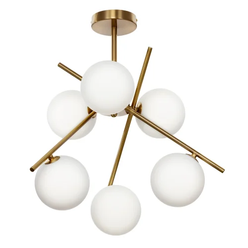 Люстра потолочная Ronny CL242163 Citilux белая на 6 ламп, основание бронзовое в стиле современный шар фото 6 Люстра потолочная Ronny CL242163 Citilux белая на 6 ламп, основание бронзовое в стиле современный шар фото 6