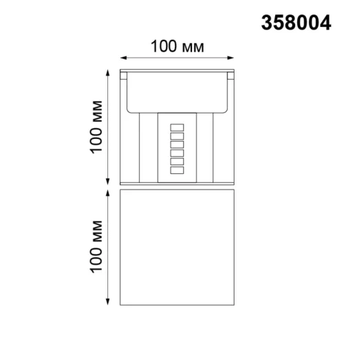 Настенный светильник уличный LED Kaimas 358004 Novotech уличный IP54 серый на 2 лампы, плафон серый в стиле современный LED фото 4