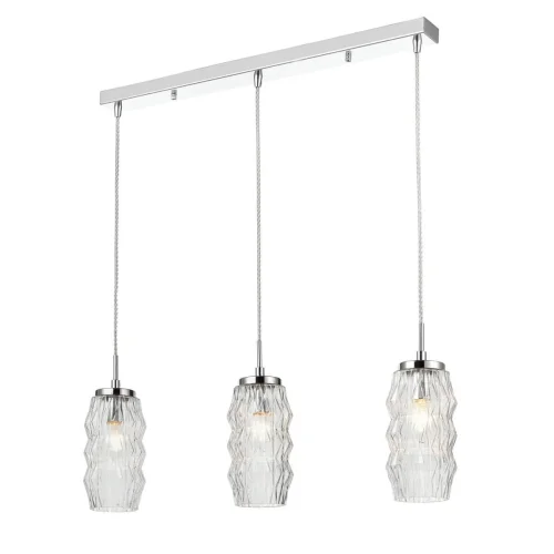 Светильник подвесной Lily VL5583P13 Vele Luce прозрачный на 3 лампы, основание хром в стиле современный 
