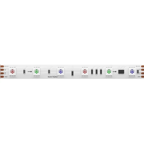 Светодиодная лента 24В 5050 14,4Вт/м RGB 5м IP 20 201246 Maytoni цвет LED K, световой поток Lm