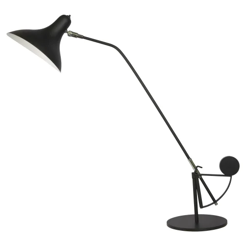 Настольная лампа  Manti 764907 Lightstar чёрная 1 лампа, основание чёрное металл в стиле хай-тек 
