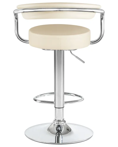 Стул барный набор 2 шт. SET-2 5013-LM MARTA, цвет сиденья кремовый, цвет основания хром Dobrin, /экокожа, ножки/металл/хром, размеры - 830*1040***520*490 фото 6 Стул барный набор 2 шт. SET-2 5013-LM MARTA, цвет сиденья кремовый, цвет основания хром Dobrin, /экокожа, ножки/металл/хром, размеры - 830*1040***520*490 фото 6
