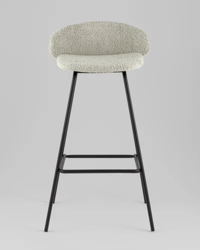 Стул барный Nita, букле мятный УТ000040264 Stool Group, мятный/букле, ножки/металл/чёрный, размеры - ***** фото 7