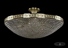 Люстра потолочная хрустальная 19321/70IV G Bohemia Ivele Crystal прозрачная на 16 ламп, основание золотое в стиле классика sp