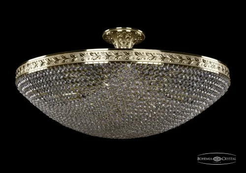 Люстра потолочная хрустальная 19321/70IV G Bohemia Ivele Crystal прозрачная на 16 ламп, основание золотое в стиле классический sp