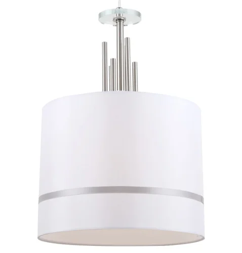 Светильник подвесной Chart 1045/11/01P Stilfort белый 1 лампа, основание хром в стиле современный  фото 2