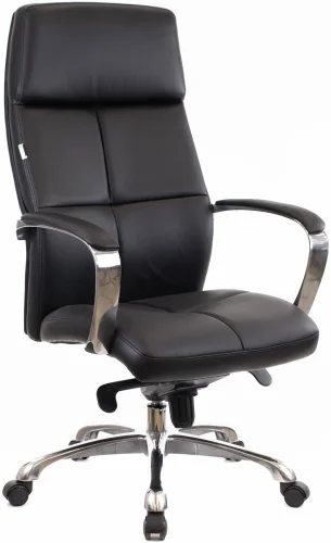 Офисное кресло Madrid Кожаное Черный EP-222 leather Black Everprof, чёрный/кожа, ножки//, размеры - 1180*1240***650*