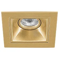 Светильник точечный Domino Quadro D51303 Lightstar золотой 1 лампа, основание золотое в стиле хай-тек современный квадратный