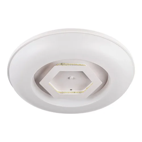 Светильник потолочный LED с пультом 10254/S LED Escada белый 1 лампа, основание белое в стиле хай-тек с пультом