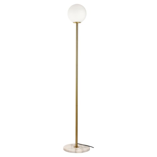 Торшер LSP-0614 Lussole  белый 1 лампа, основание матовое золото в стиле современный
