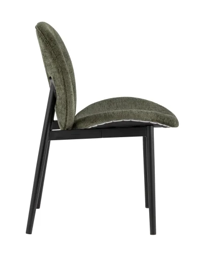 Кресло Эллиот, зеленый (набор 2 шт) УТ000036657 Stool Group, зелёный/ткань, ножки/металл/чёрный, размеры - ****480*610 фото 5