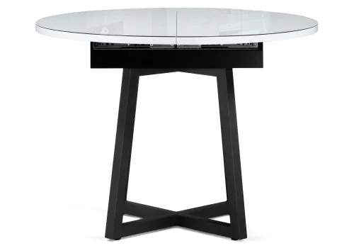 Стеклянный стол Регна черный / белый  504219 Woodville столешница белая из стекло фото 4