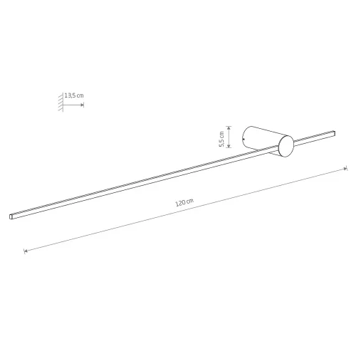 Бра Saber Silk Olive L 11590-NW Nowodvorski белый на 1 лампу, основание белое в стиле современный трубочки отражённый свет фото 6