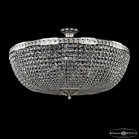 Люстра потолочная 19111/90IV Ni C1 Bohemia Ivele Crystal прозрачная на 20 ламп, основание никель в стиле классический sp