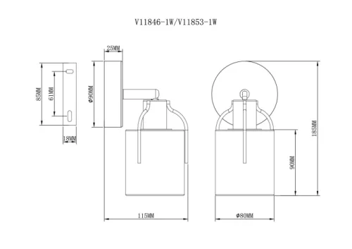 Бра Inari V11846-1W Moderli белый на 1 лампу, основание чёрное в стиле современный лофт фото 3 Бра Inari V11846-1W Moderli белый на 1 лампу, основание чёрное в стиле современный лофт фото 3