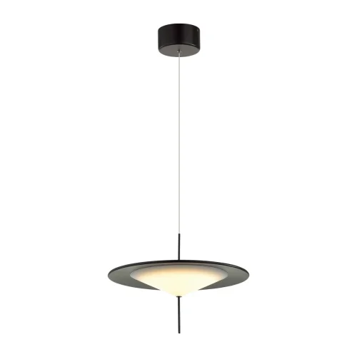 Светильник подвесной LED Steka 5012/16L Odeon Light белый чёрный 1 лампа, основание чёрное в стиле минимализм  фото 3