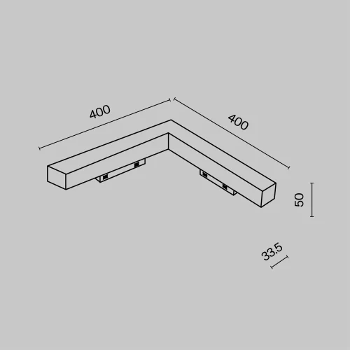 Трековый светильник LED Magnetic track system Gravity TR078-2-24W4K-B Maytoni чёрный для шинопроводов серии Magnetic track system Gravity чёрный фото 4