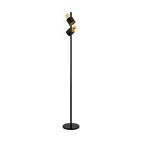 Торшер Fiumara 39388 Eglo  золотой чёрный 2 лампы, основание золотое чёрное в стиле современный
